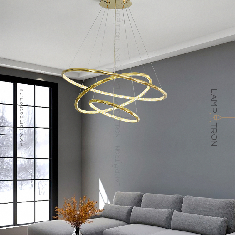 Ring chandelier and lamp Sirild — buy at Lampatron.ae